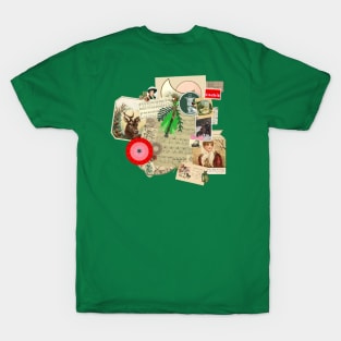 Victorian Christmas Collage T-Shirt